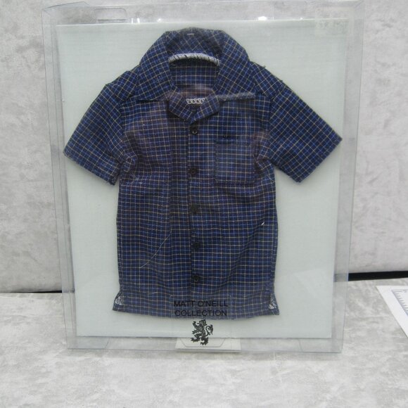Tonner Matt O'Neill Summer Days Blue Plaid Shirt, for 17" Male Fashion Doll "NEW - Picture 1 of 9